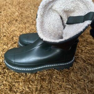 Hunter winter rain boots dark green US women size 8 never worn